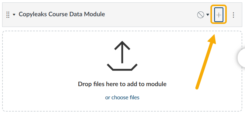 File upload interface for Copyleaks module.